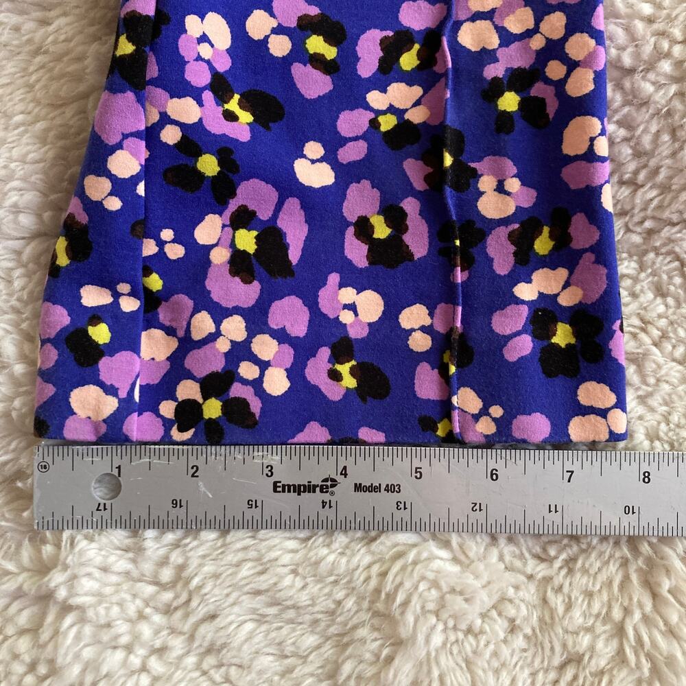 Anthropologie Maeve The Margot Pants Womens XS Blue Floral Kick Flare Cropped - Picture 11 of 11